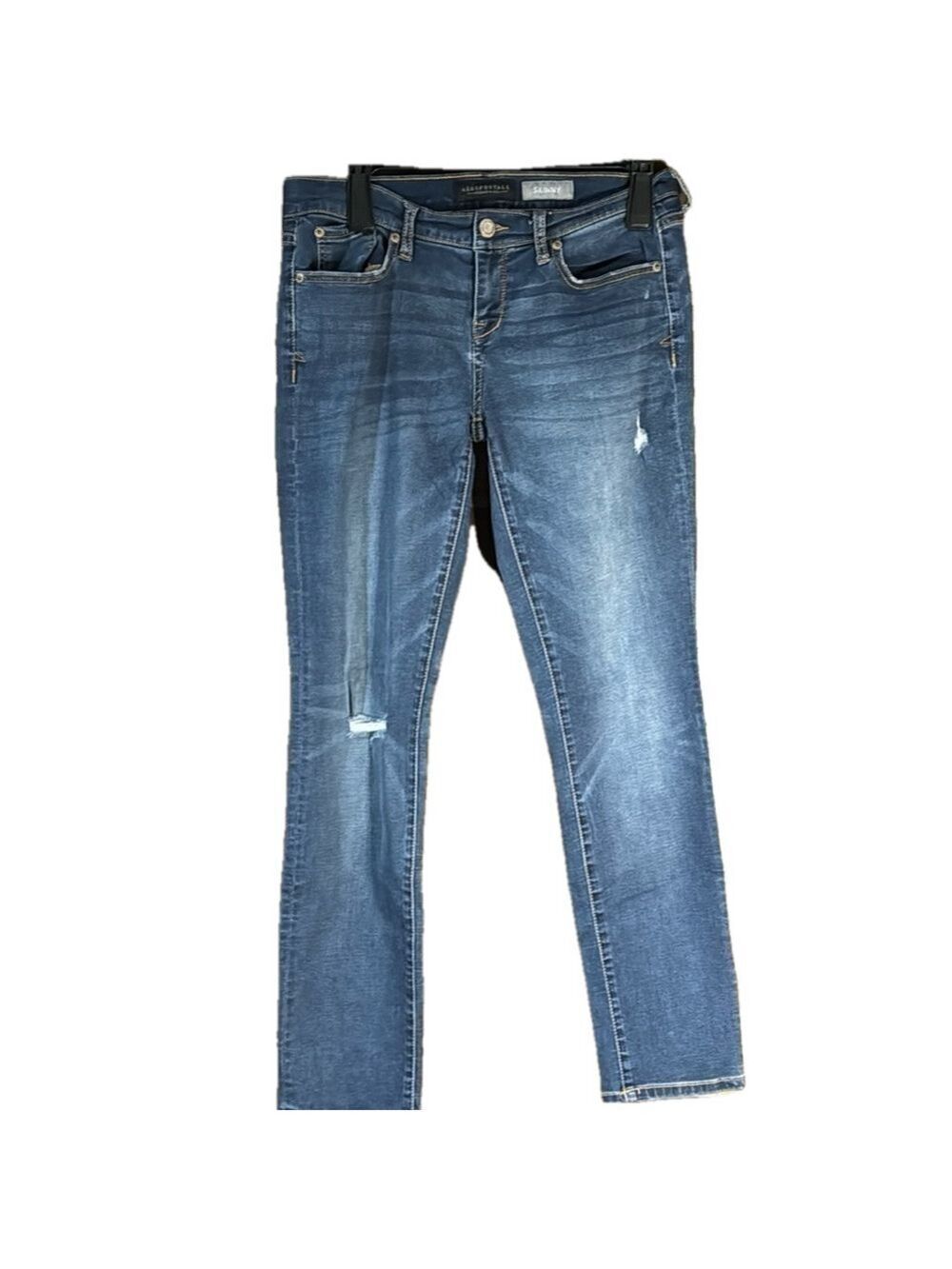 Aeropostale Women's Skinny Jeans Size 6 Short Distressed